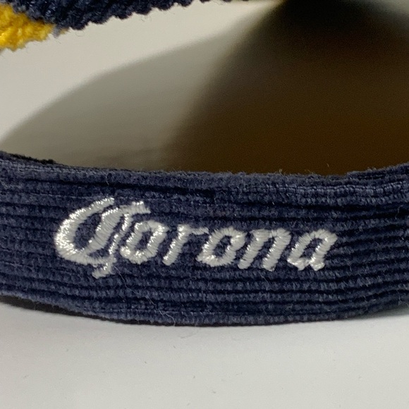 Y2K corduroy Corona Velcro strap hat - Picture 5 of 9